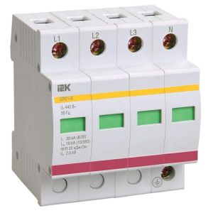 Ограничитель перенапряжения ОПС1-C 4P KARAT IEK MOP20-4-C